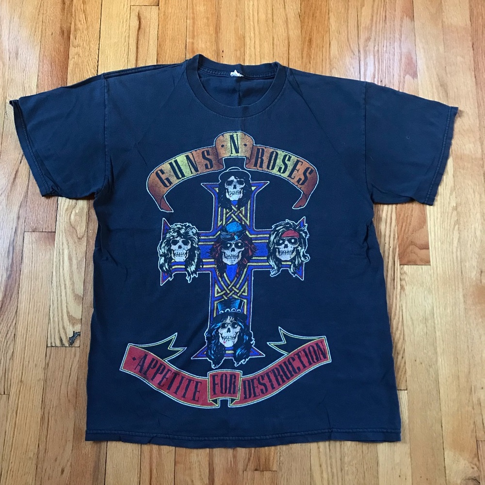 Guns N' Roses Black Graphic Tee Medium